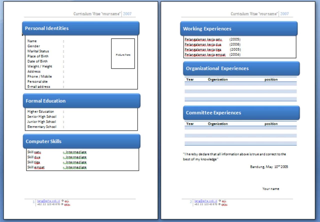 Contoh Format Dokumen Pendirian CV di Bandung