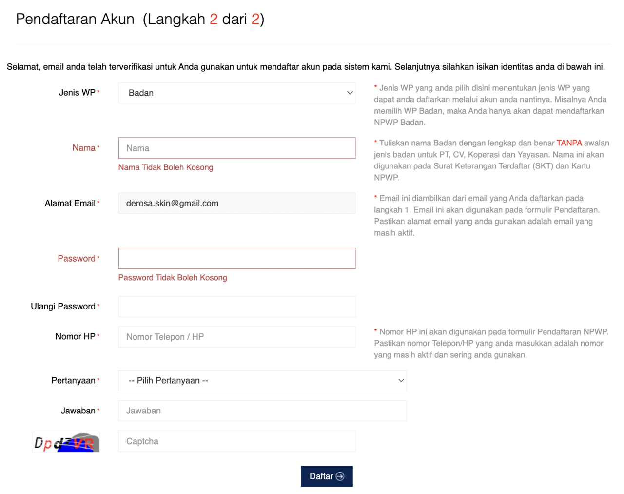 Cara Mengubah Data NPWP Perusahaan