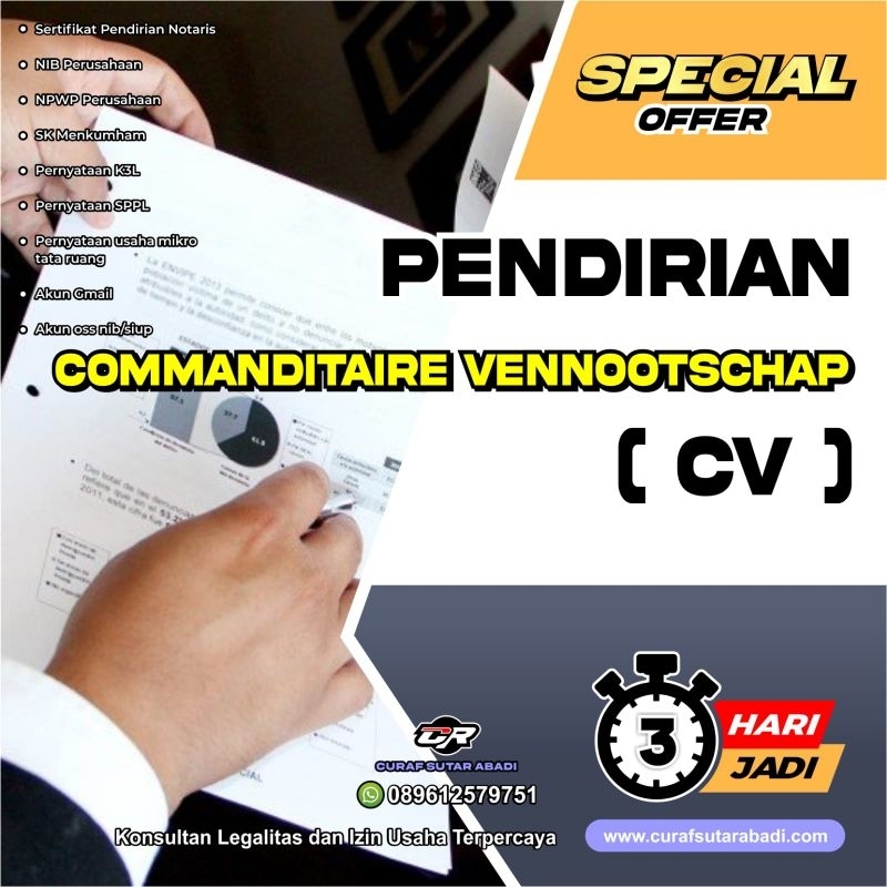 Download Template Akta Pendirian CV di Bandung