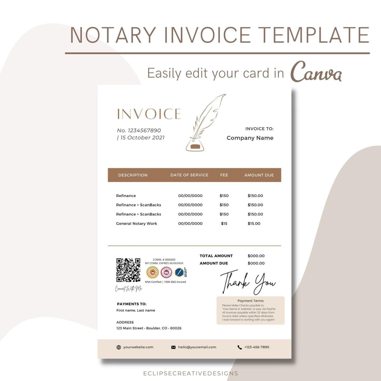 Invoice Jasa Notaris