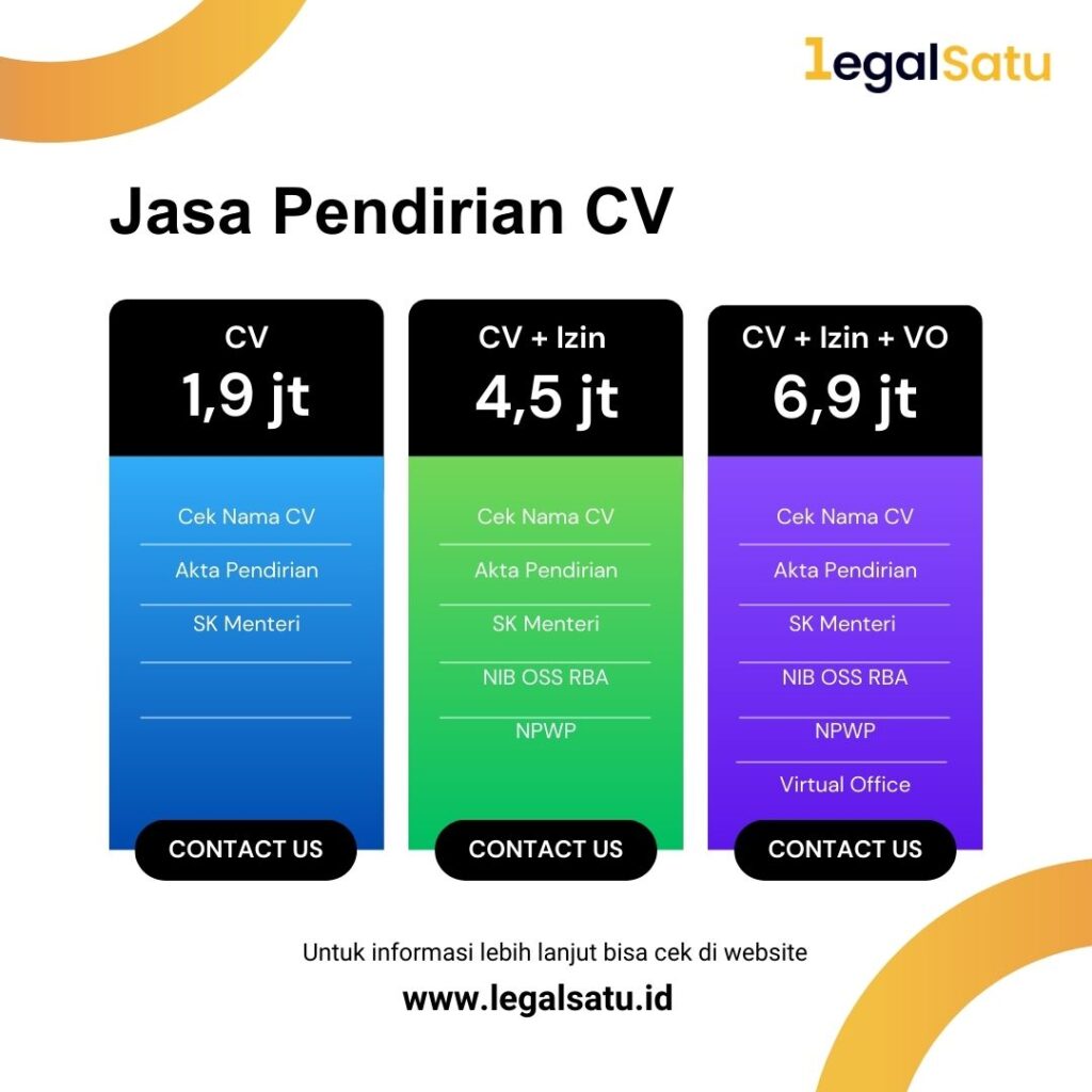 CV dengan Sekutu Komanditer di Bandung