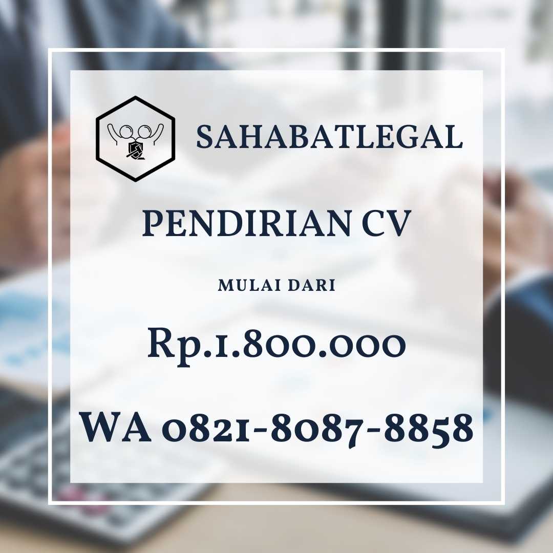 Biaya Jasa Pendirian CV di Soreang